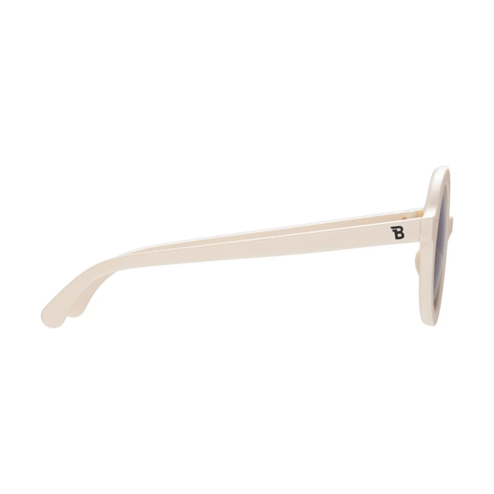 بابيتورز نظارات شمسية دائرية 3-5 سنوات - كريمي حلو