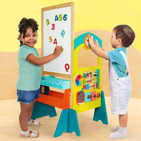 B. Toys Ensemble de Jeu Scolaire Tableau Double Face Blanc & Noir 3A+