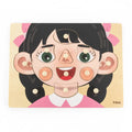 Viga Toys Face Parts Puzzle 18M+ - Girl