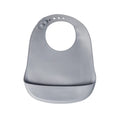 YUMMY Bavoir en Silicone avec Poche 9M+ - Gris