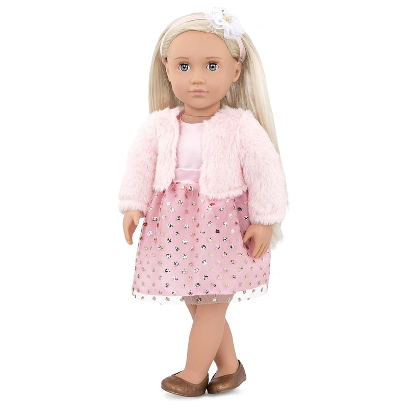 أور جينيريشن دمية بفستان مطرز بالترتر 46 سم من 3 سنوات فما فوق - ميلي