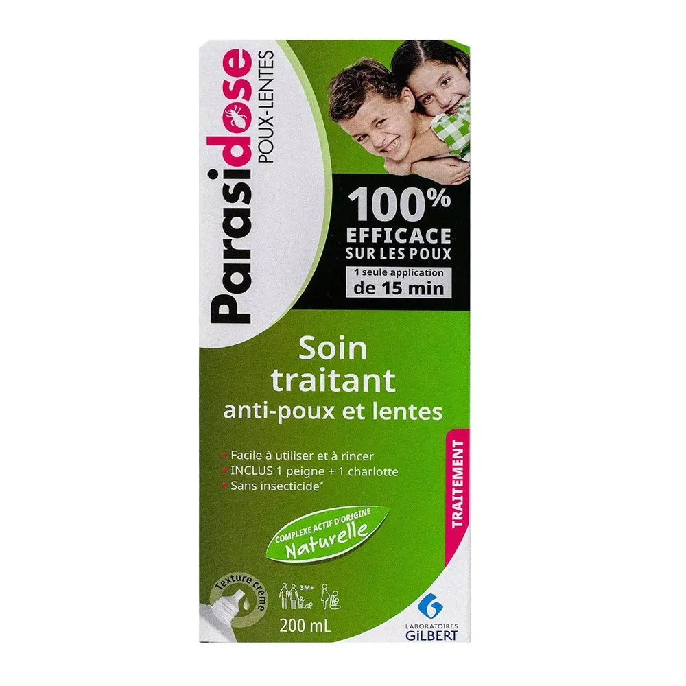 Parasidose Gilbert Soin Traitant Anti-Poux et Lentes - 200ml