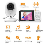 Babyphone Vidéo avec Caméra – Écran 2,8 pouces