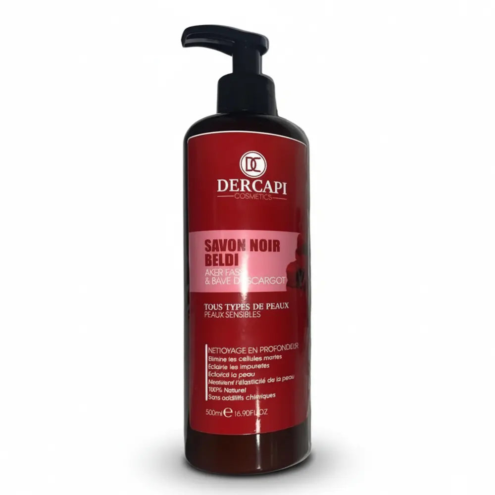 Dercapi Black Soap Beldi Aker Fassi 500ml