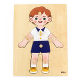 Puzzle Viga Toys Parties du Corps 18M+ - Garçon