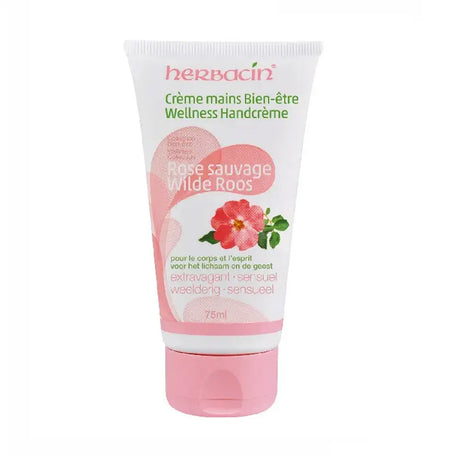 Herbacin crema de manos rosa silvestre tubo 75ml