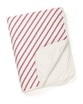 Doomoo Dream Jersey Baby Blanket 75×100 - Ruby Stripes