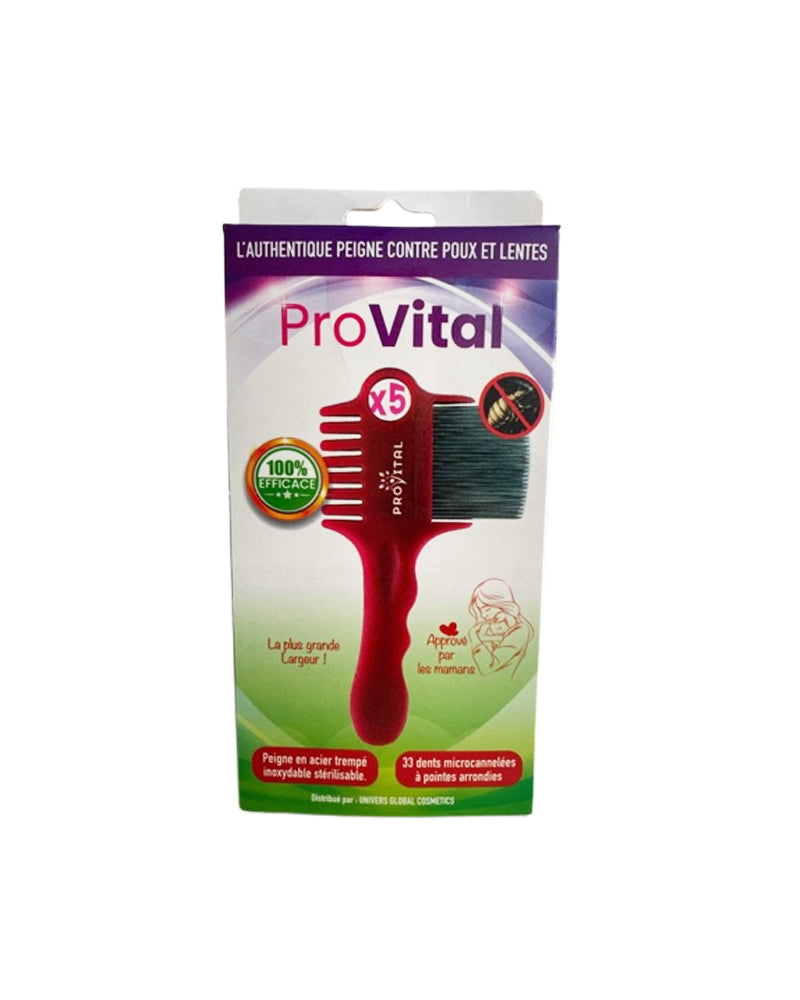 Pro-Vital Pack Peigne Contre Poux et Lentes