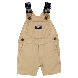 Salopette Short à Bretelles & Rayures OshKosh - Kaki