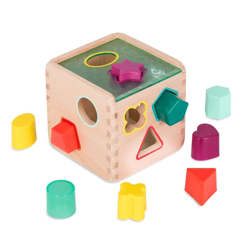 B. Toys Wonder Cube Wooden Shape Sorter 18M+