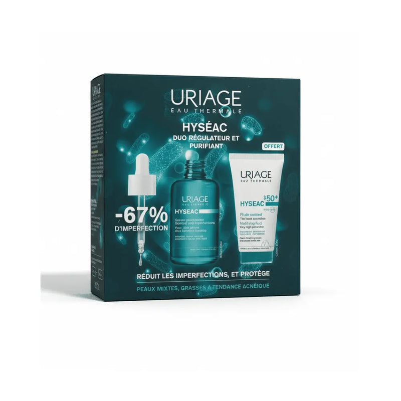 Uriage Hyséac Duo Sérum Booster 30 ml & SPF50+ 50ml