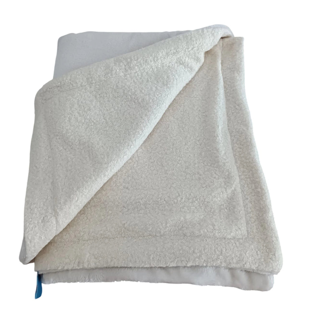 Couverture Double Face en Gaz de Coton - Blanc Cassé