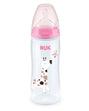 Nuk Biberon PP 300ml tétine en silicone 0-6 mois - Rose