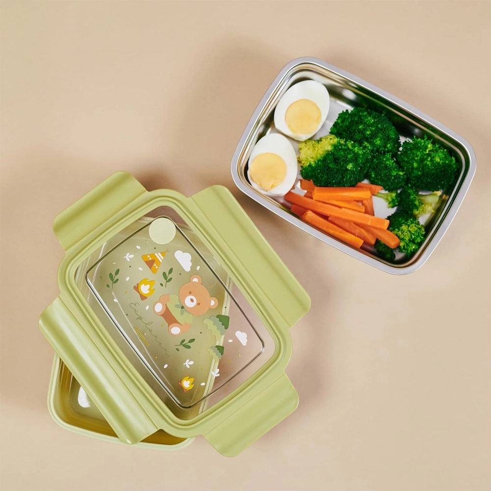Miniland Boîte à Lunch Acier Inoxydable - Vert