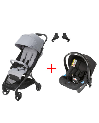 Offre Chicco Duo: Poussette Chicco WE + Siège-Auto Kaily + Adaptateurs 