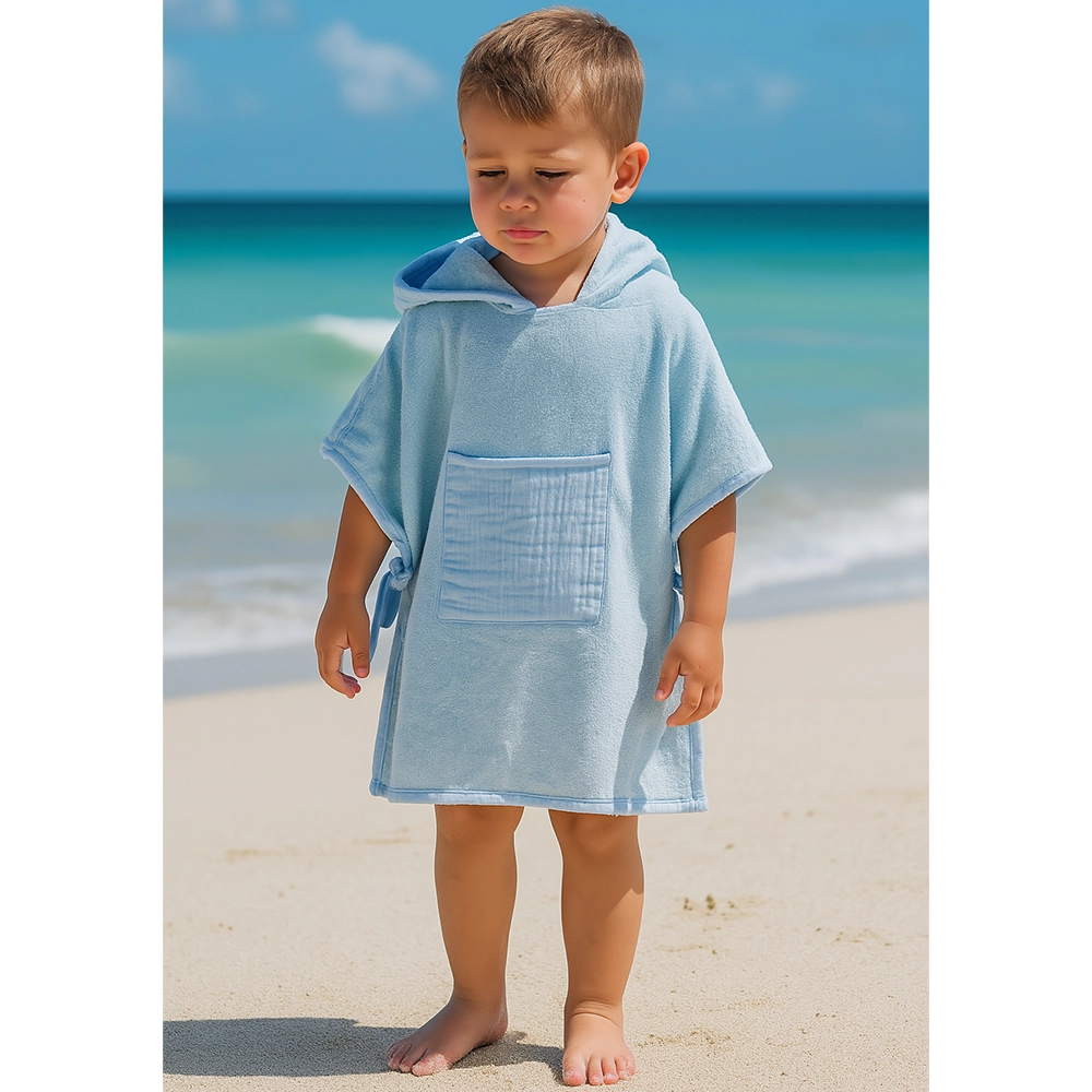 Babymat Poncho de Plage - Bleu