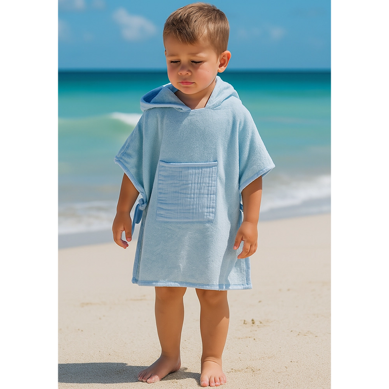 Babymat Poncho de Playa - Azul