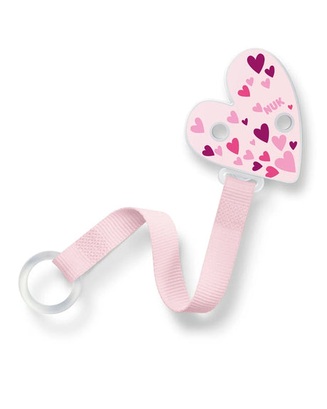 Attache Sucette NUK - Coeur Rose