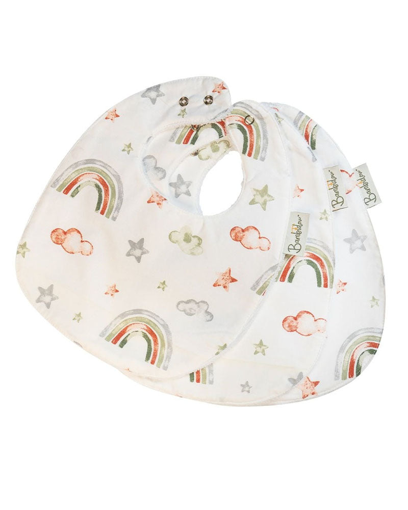 Bambidou Pack 3 Bavoirs Classique - Arc en Ciel