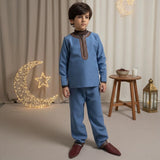 Mami Cami Jabador Garçon en Bleu avec Sfifa Marron