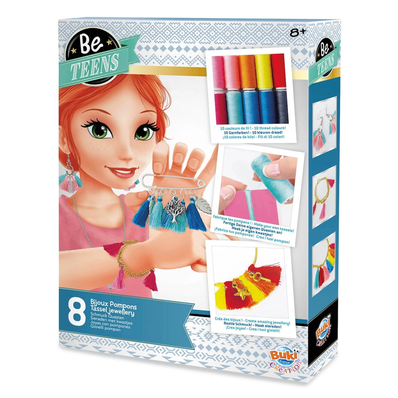 Buki Kit Créatif Bijoux Pompons 8A+
