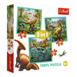 Trefl Puzzle 3in1 Dinosaures - 3A+