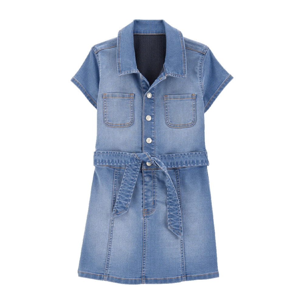 Robe en Jean Ceinturée Fille OshKosh - Lavage Bloom