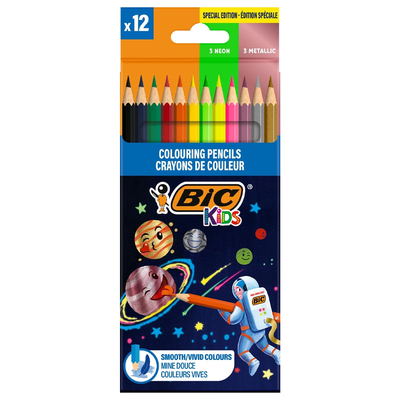 Bic Kids Cosmo Boîte de 12 Crayons de Couleur