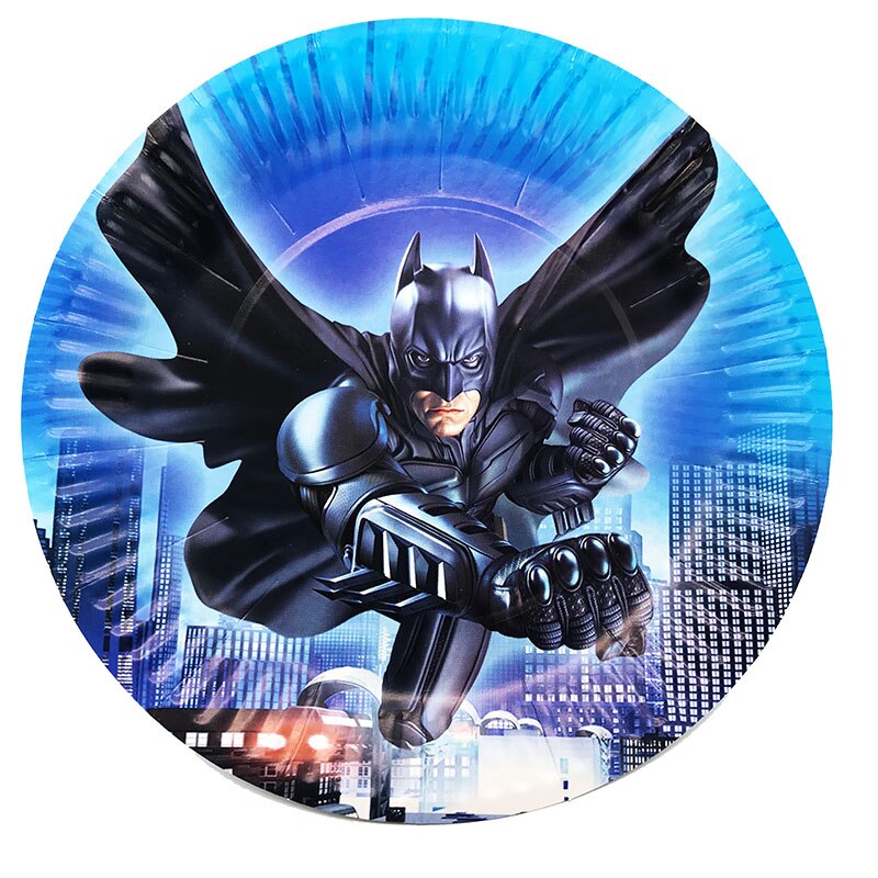 Pack of 10 Paper Plates - Batman