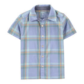 Chemise Boutonnée à Carreaux OshKosh - Bleu