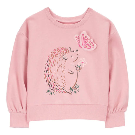 Sweat en Coton Carter's - Hérisson Rose