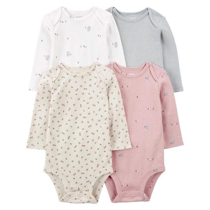 Lot de 4 Bodies à Manches Longues Carter&#39;s - Multi