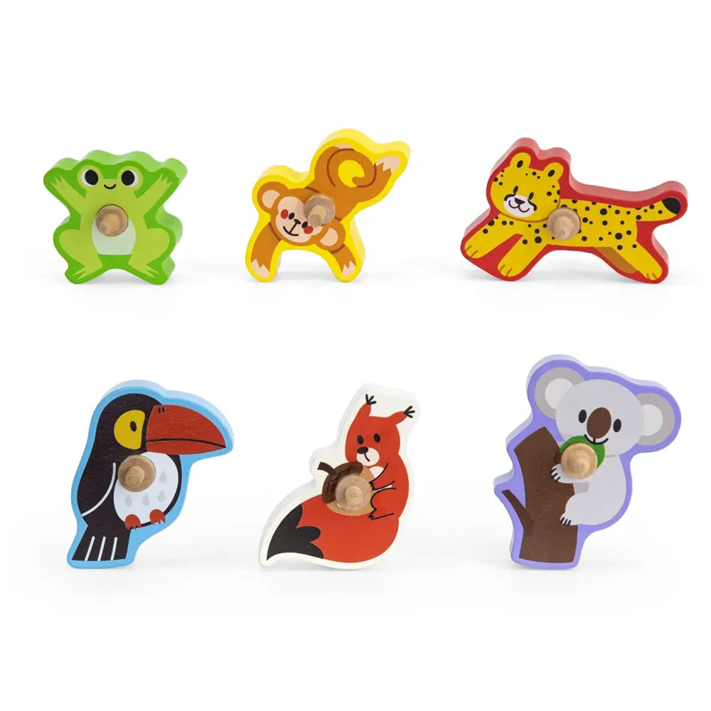 Viga Toys Jungle Animals Sliding Track – 3Y+