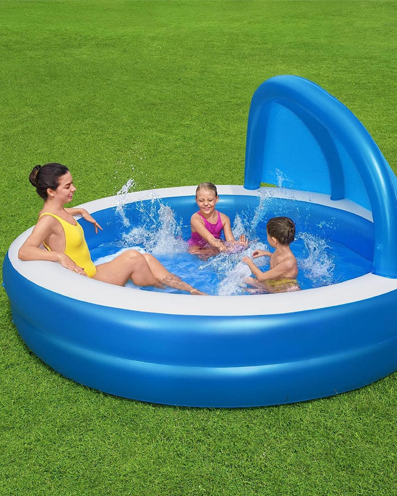 Coussin Gonflable Hivernage Pour Piscine Hors Sol - PVC épais, 113 Ou 122 Cm, Bleu - 3