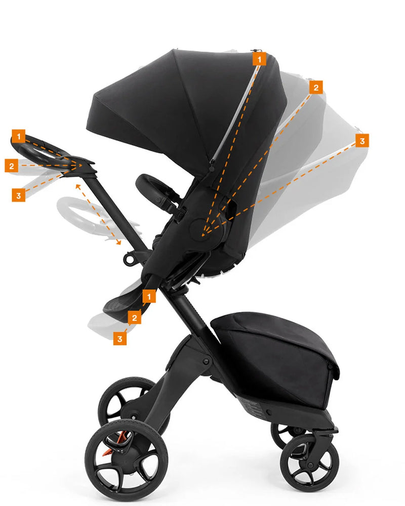 Stokke Newborn and Toddler Stroller - Deep Black | Wlidaty Morocco