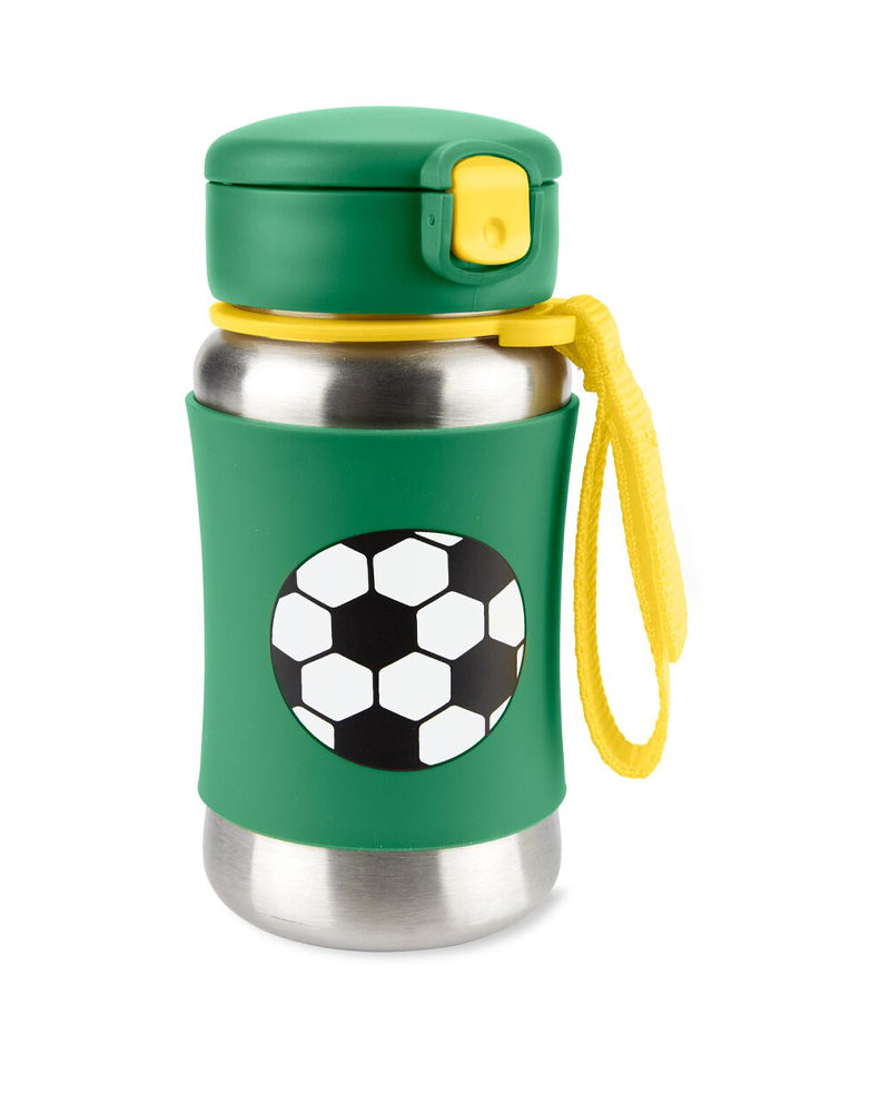 Skip Hop Gourde avec paille en acier inoxydable 350ml - Football