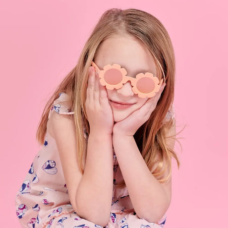 Babiators Lunettes de Soleil Fleur polarisées 3-5 Ans - Peachy Keen