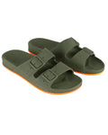Cacatoès Sandales Parfumées Brasilia Fluo - Kaki & Orange