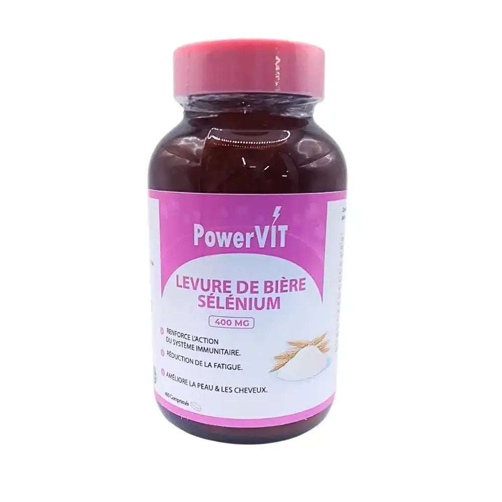 PowerVit Levure de Biere Selenium 400mg 400 Gelules