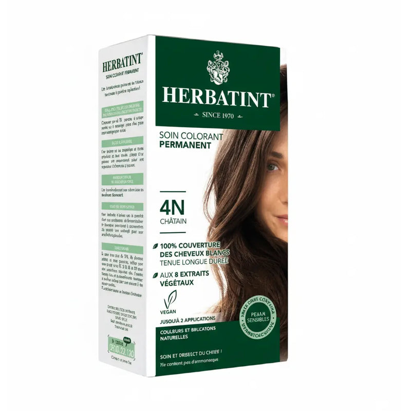 Herbatint Permanent Hair Color Gel 4N Chestnut