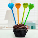 Lot de 100 Pics à Cupcake Couleur Unie