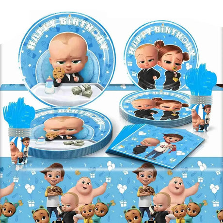 طقم عيد ميلاد 51 قطعة - الطفل الزعيم (بيبي بوس)
