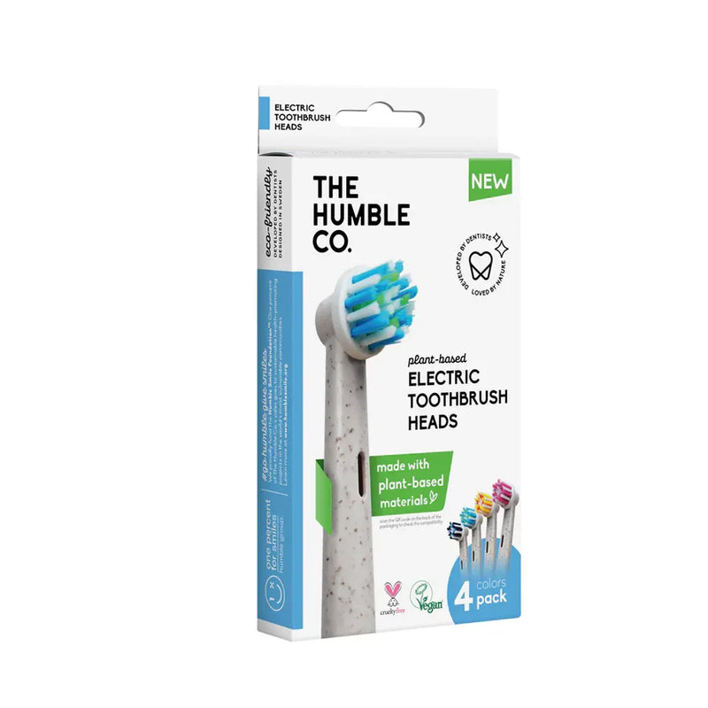 Humble Lot de 4 Cabezales de Cepillo de Dientes Eléctrico Plant-Based