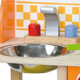 Viga Toys Cuisine avec Ustensiles 3A+ - Orange