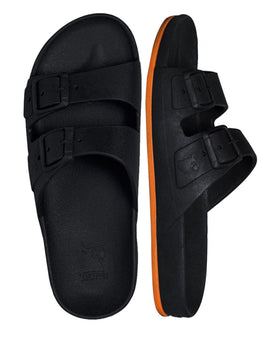 Cacatoès Sandales Brasilia Fluo Teen - Noir & Orange
