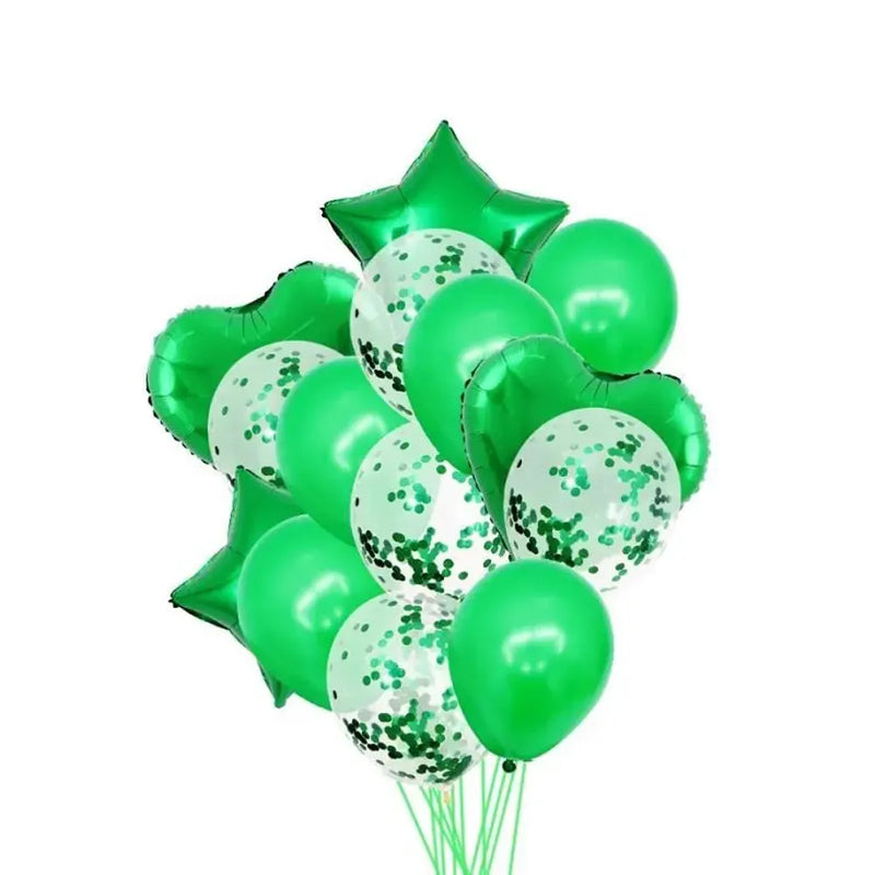 Pack 14 Globos de Fiesta - Verde