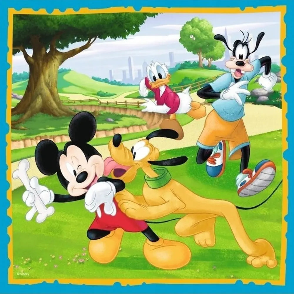 Trefl Puzzle 3in1 Mickey Mouse with Friends - 3A+