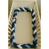 Babymat Protector de cuna trenzado - Azul