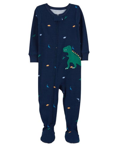Grenouillère En Coton Dinosaure Bébé Carter's - Bleu