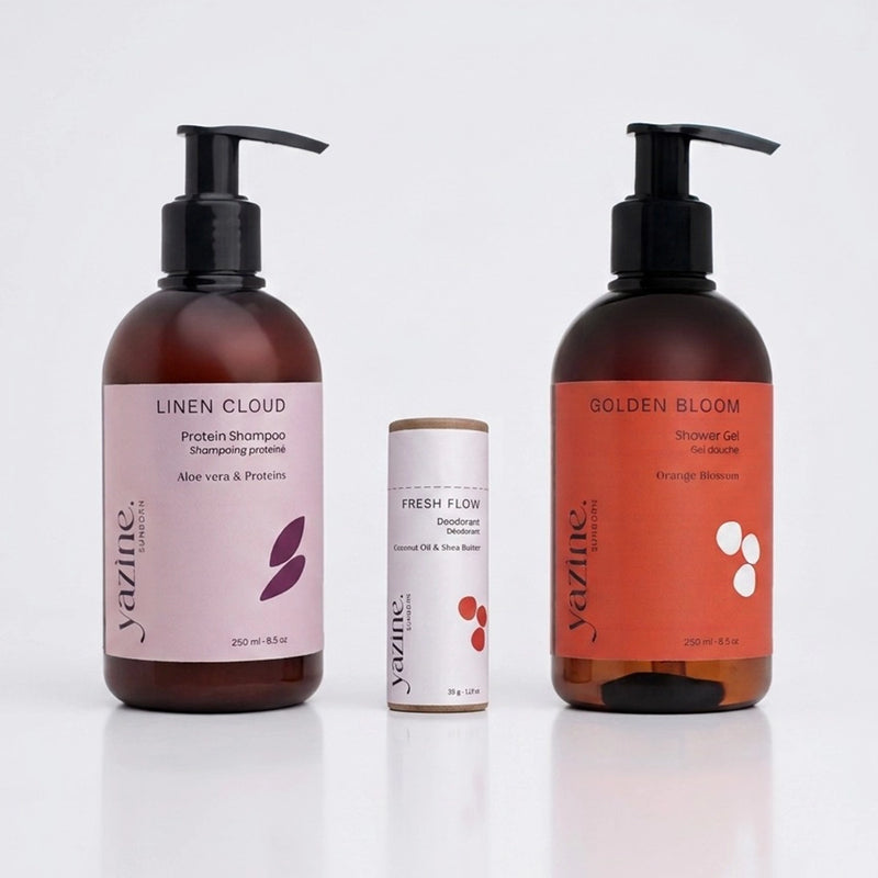 Yazine Rutina para Deportistas (Champú + Gel de Ducha + Desodorante)